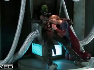 Wickedparodies - supergirl seduce braniac en anal x calificación vídeo