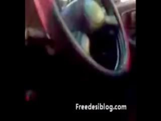 Adorable indian girlfriend enjoy in car with bf with hindi audio